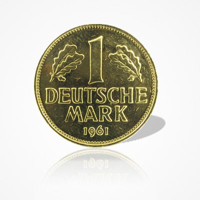 1 DM-Münze vergoldet
