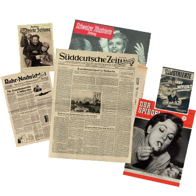 Historische Zeitungen von 1900 bis 2000
